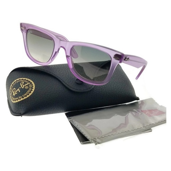 ray ban purple frame sunglasses